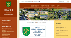 Desktop Screenshot of mestohradek-ro.cz